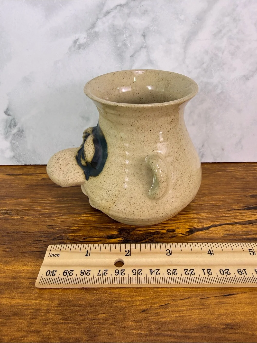 Peter Petrie Extraordinary Egg Separator Pottery Snot Nose Gag Kitchen Tool